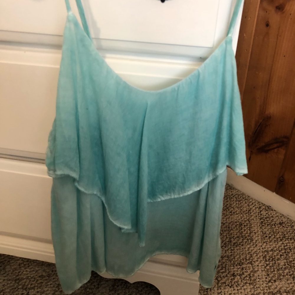 Coral blue tank top